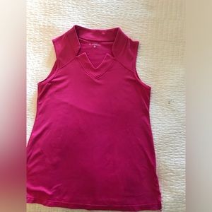 Sofiabella ladies sleeveless golf shirt. Size M